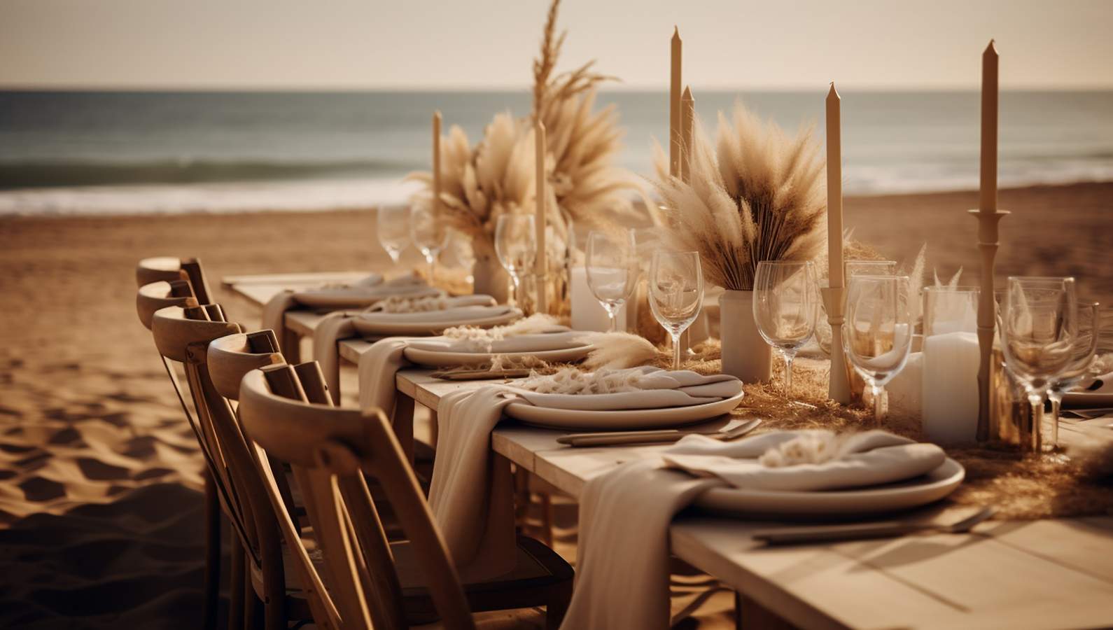 Soirée d'entreprise sur une plage