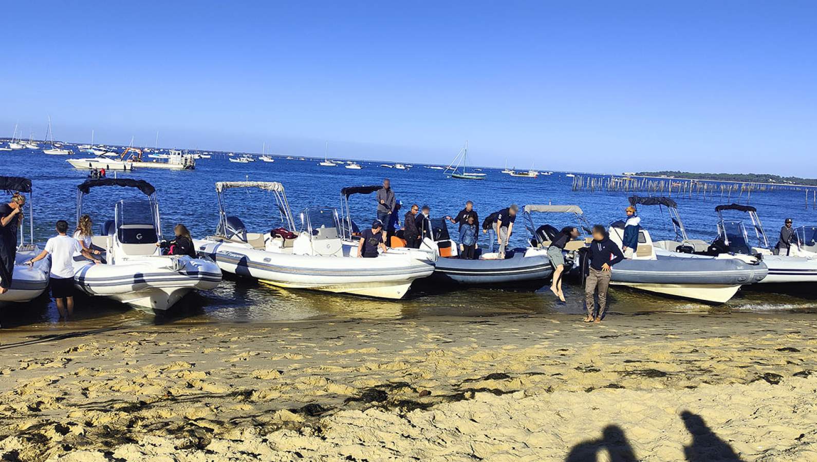 Rallye nautique à Arcachon pour un tin d’Arcaceam building original sur le Basshon