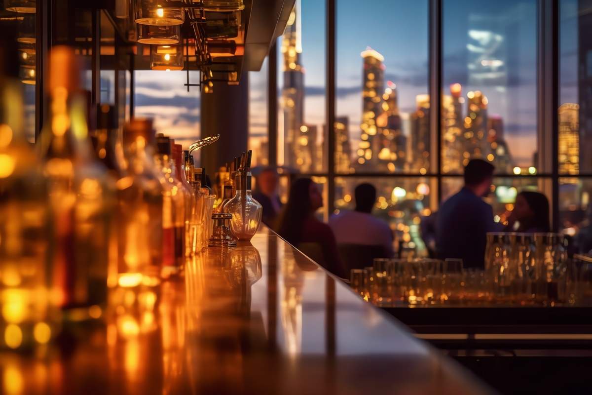 Soirée d'entreprise sur un Rooftop